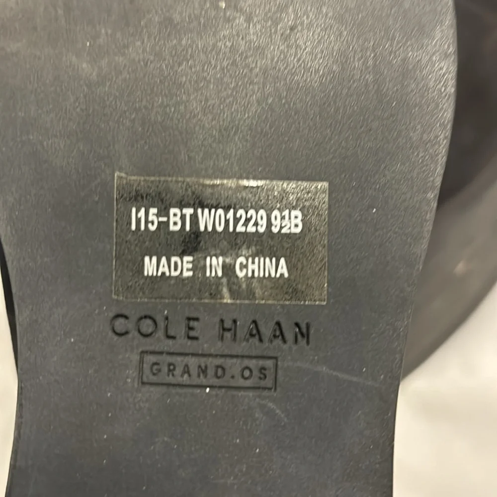 Cole Haan Grand OS Black Suede Ankle Boots Size 9.5